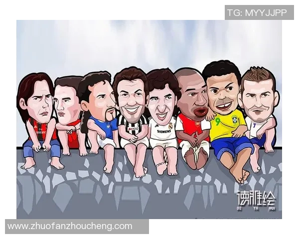 手绘风格足球明星图文素材分享让你感受球场激情与艺术魅力